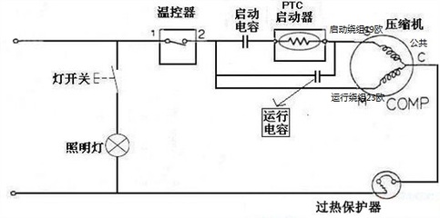 新飞195冰箱启动电容电路图 新飞xcd195h