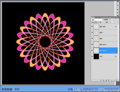 PS制做万花尺图案——PS软件使用方法 百变万花尺