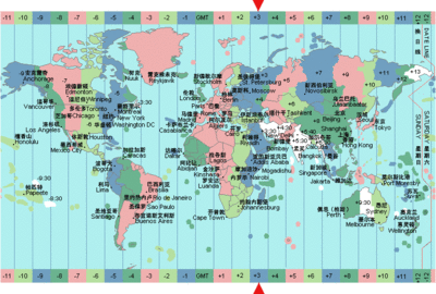 世界时区:UTC/GMT+03:00东三区