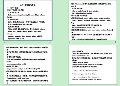 动词不定式和动名词用法 动词不定式用法