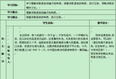 《说木叶》导学案（二） 说木叶导学案