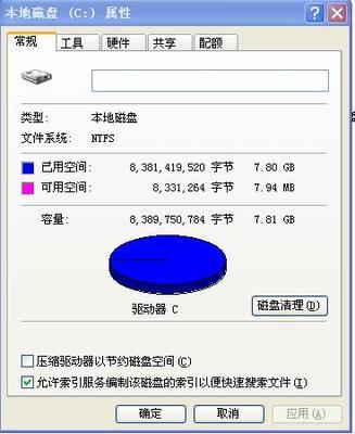 win7c盘剩余空间越来越小了？给win7c盘瘦身吧！ win7磁盘空间剩余显示