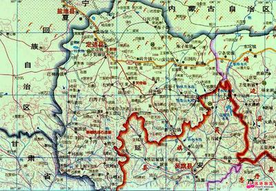 5陕西省榆林市定边县 榆林市定边县地图