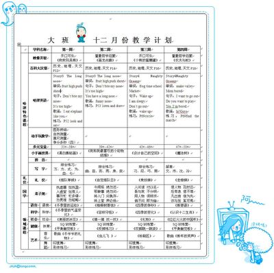 幼儿园大班学期计划 幼儿园大班教学计划