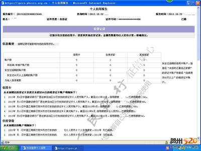 个人信用报告网上可以查了 信用报告网上查询