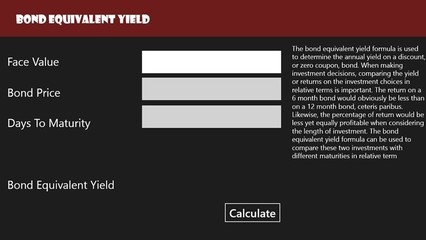 bondequivalentyield bond equivalent