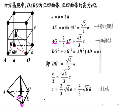 [转载]六方最密堆积的计算 最密堆积