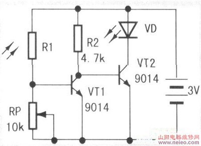 光控开关电路图纸-光敏电阻-原理图 光敏电阻工作原理