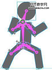 flash特效教程（火柴人） flash火柴人骨骼教程