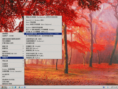 [转载]深山红叶PE工具箱—破解widows登陆密码 深山红叶dos工具箱