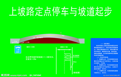 起步停车步骤 坡道定点最简单的方法