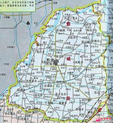 3山东省菏泽市鄄城县 山东省鄄城县地图