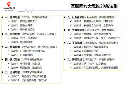 收藏：从互联网思维成功案例中总结——互联网思维“独孤九剑”