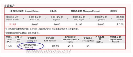 PayPal信用卡认证扣了1.95美金和1美金_PayPal paypal美金提现