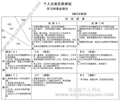 教师个人SWOT分析 大学生swot分析案例