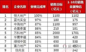  完成全年工作主要措施 9个月完成全年任务　瞄准房企TOP20