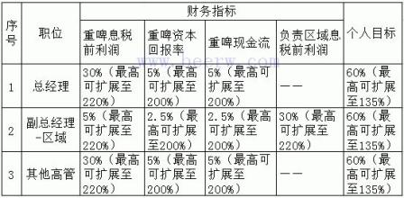  薪酬与绩效考核 某啤酒企业营销系统的组织、薪酬与绩效考核项目