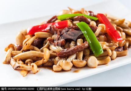 小炒白玉菇烧虾仁 小炒白玉菇