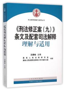 刑法修正案八条文及配套司法解释理解与适用 刑法修正案八条文及