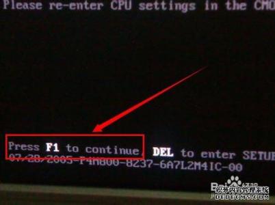 开机按f1的解决方法 开机按F1的解决方法_开机按F1怎么取消