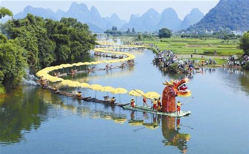 阳朔遇龙河竹筏漂流 阳朔遇龙河 阳朔遇龙河-概述，阳朔遇龙河-阳朔遇龙河竹筏游