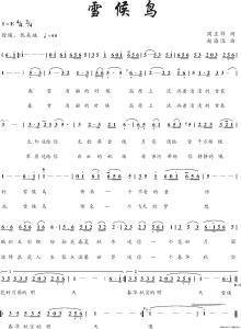雪候鸟 歌词 雪候鸟 雪候鸟-歌词文本