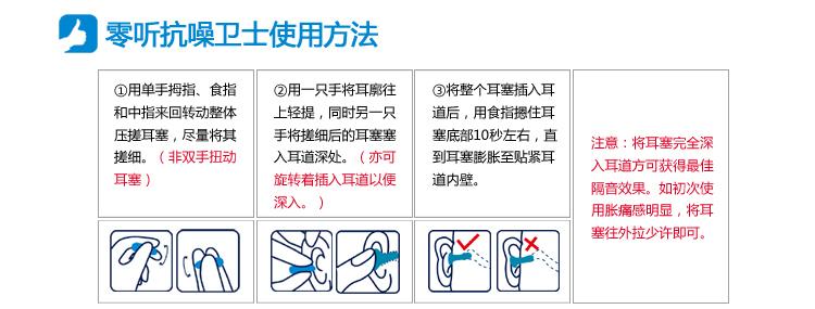 零听防噪音耳塞 零听防噪音耳塞 零听防噪音耳塞-产品简介，零听防噪音耳塞-佩戴