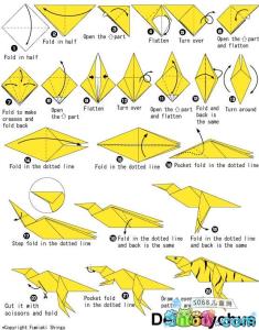 折纸神谷哲史恐爪龙 折纸之如何折恐爪龙