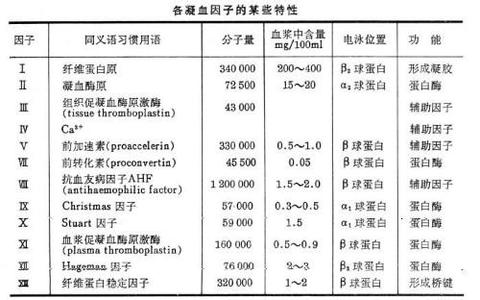 凝血因子 凝血因子 凝血因子-主要凝血因子，凝血因子-辅助凝血因子