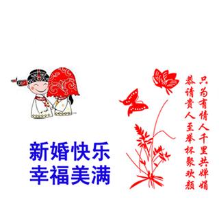 ç»å©ç¥ç¦è¯­è¯è¯ 结婚经典祝福语