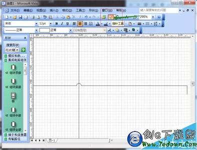 visio 交叉线 弯曲 visio交叉线（跨线）去掉交叉点弯曲的办法