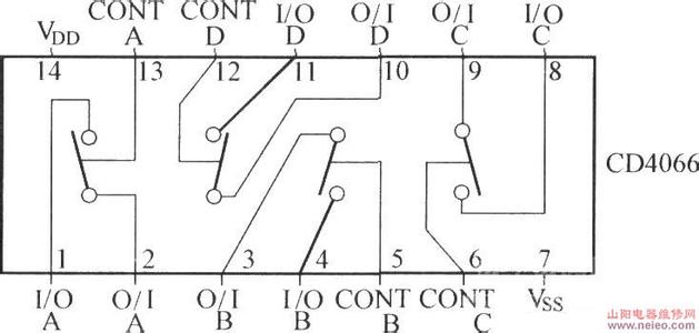 cd4066应用电路 cd4066