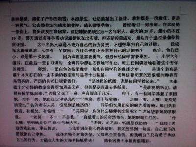 关于担当的作文800字 关于担当的作文