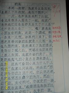 钓鱼作文300字 钓鱼作文200字