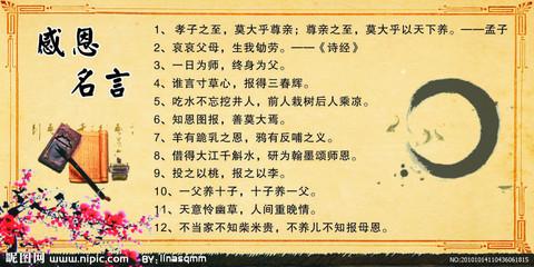 感恩父母名言 关于感恩父母恩的格言大全