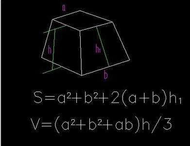 棱台体积公式 四棱台 四棱台-简介，四棱台-体积公式