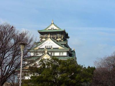 大阪城天守阁 大阪城 大阪城-城池概述，大阪城-雄伟的天守阁