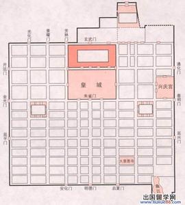 唐朝长安城平面图 2013中考历史填图题 唐朝长安城平面图