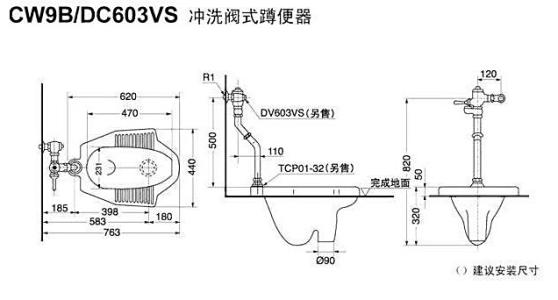 蹲便器安装尺寸图 蹲便器安装尺寸介绍 蹲便器尺寸有哪些