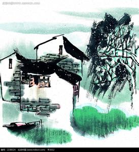 吴冠中江南水乡水墨画 【江南水乡水墨画】江南水乡水墨画背景墙欣赏