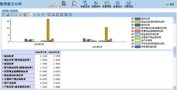 财务分析指标 财务分析指标-偿债分析，财务分析指标-营运能力分