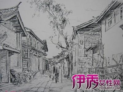 素描风景画图片大全 素描风景画图片欣赏大全