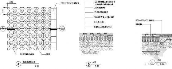 植草砖规格尺寸 植草砖尺寸规格与贴图欣赏