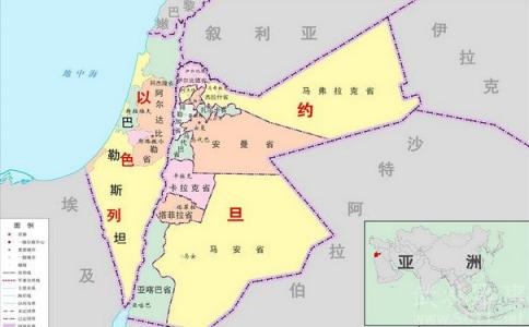 巴勒斯坦 巴勒斯坦-基本?概述，巴勒斯坦-地理位置