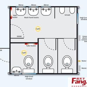 公共卫生间平面图 公共卫生间平面图 看卫生间大解析