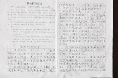 我的校园作文800字 我的校园作文