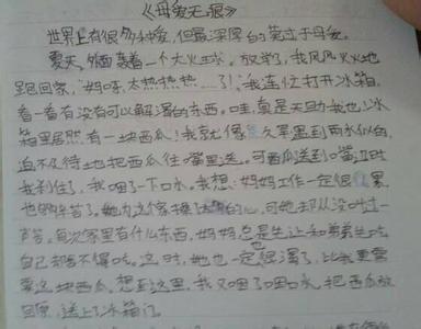 母爱的作文800字 母爱的作文