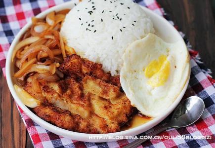 猪扒饭的做法 酱汁猪扒饭的做法