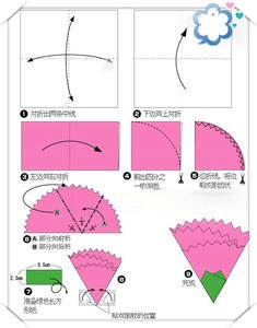 康乃馨折纸花步骤图解 母亲节简易康乃馨折纸（图解）