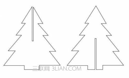 立体圣诞树折纸教程 简单立体剪纸圣诞树制作教程